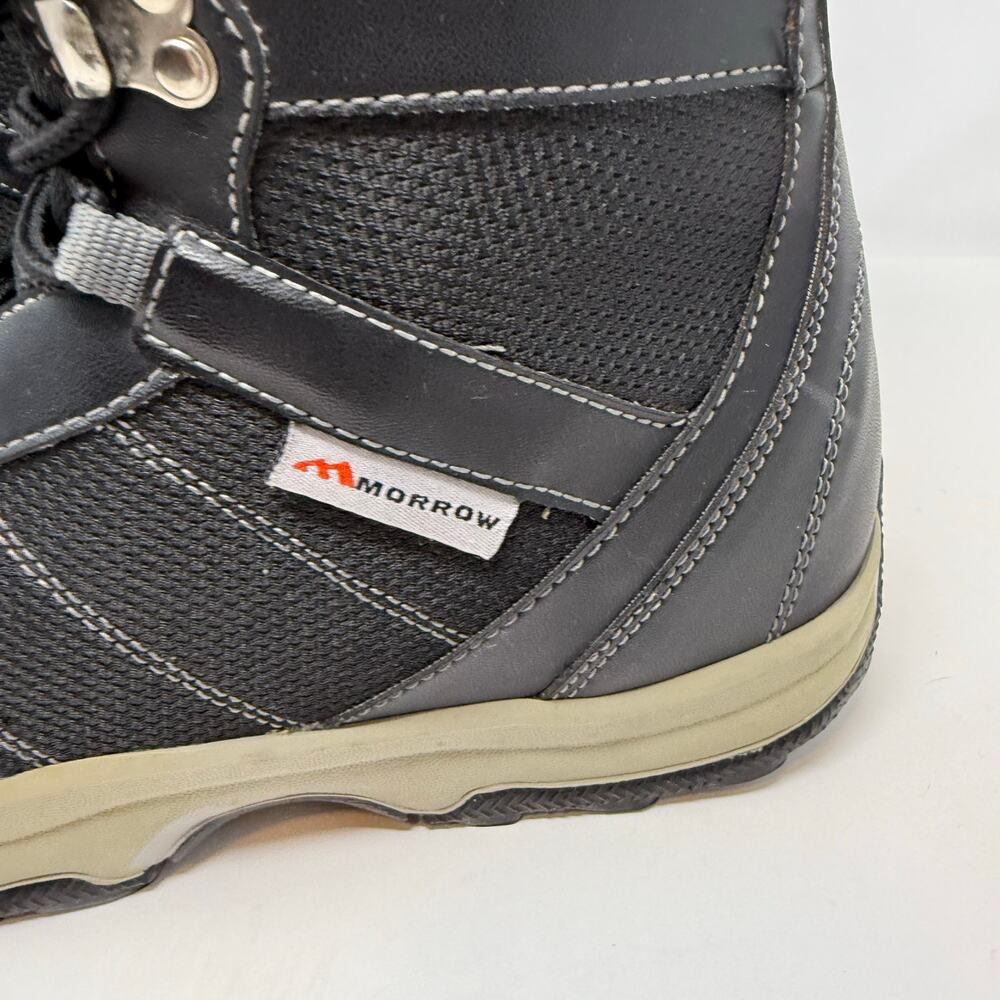Morrow Snowboarding Boot Men's 8 Black Shock Absorbing Cushioning Adjustable - Picture 6 of 15